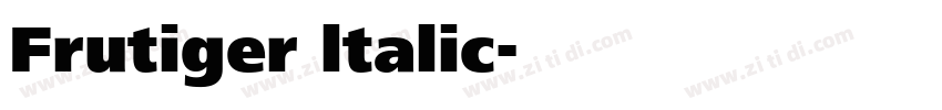 Frutiger ltalic字体转换